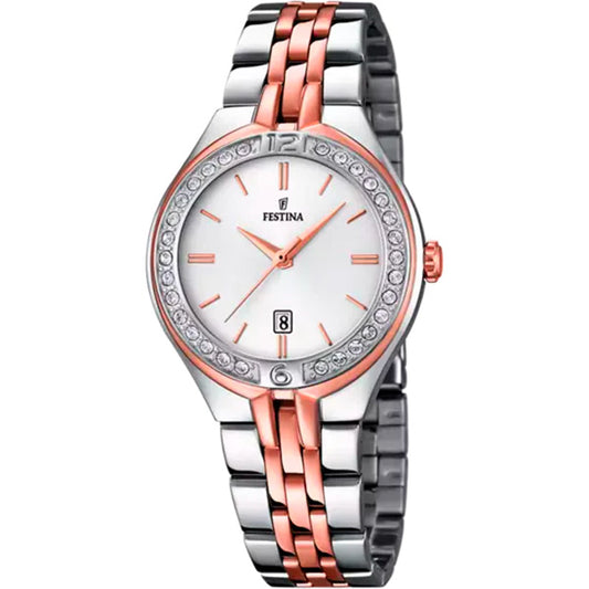 MONTRE FESTINA F16868/2 GRIS, BRACELET ACIER INOXYDABLE, FEMME